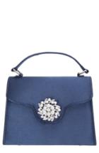 Nina Imitation Pearl Ornament Lady Bag - Blue