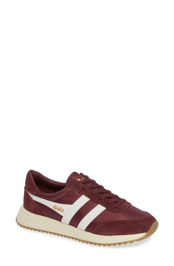 Women's Gola Montreal Sneaker M - Burgundy