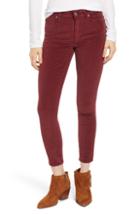 Women's Lucky Brand Ava Skinny Ankle Corduroy Pants - Red