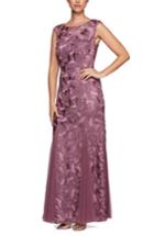 Women's Alex Evenings Tulle Mermaid Gown - Purple
