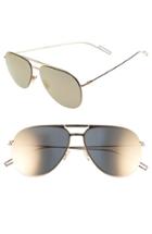 Men's Dior Homme 59mm Aviator Sunglasses - Gold Metallic