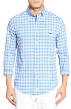 Men's Vineyard Vines Little Fort Tucker Classic Fit Check Sport Shirt, Size - Blue