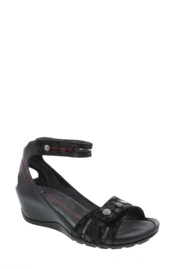 Women's Wolky Za Wedge Sandal -7.5us / 38eu - Black