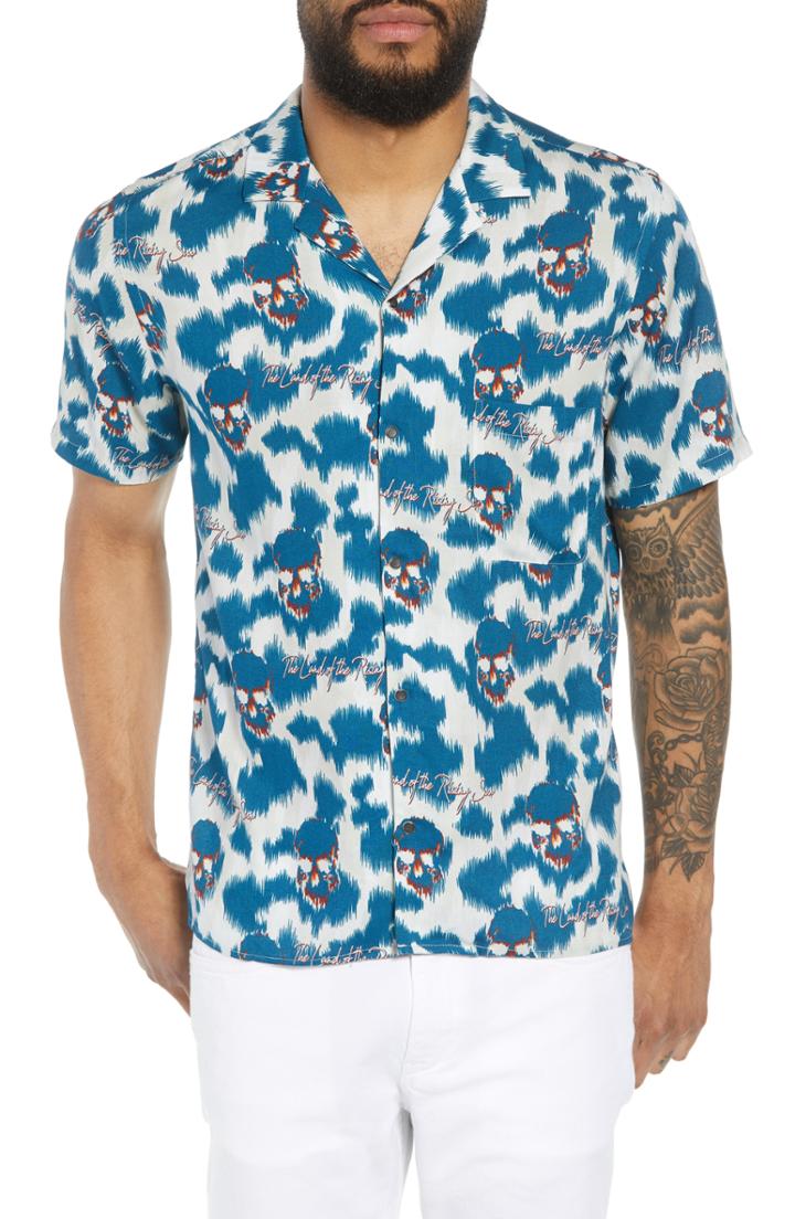 Men's The Kooples Fit Hawaiian Shirt