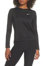 Women's Nike Miler Dry Long Sleeve Tee - Black