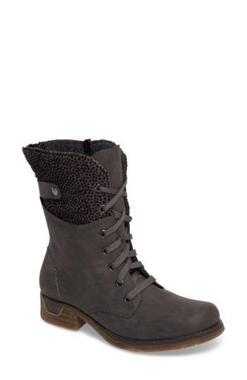 Women's Rieker Antistress 'fee 04' Lace-up Boot Eu - Grey