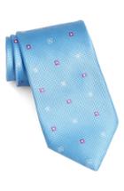 Men's Nordstrom Men's Shop Geometric Silk Tie, Size - Blue