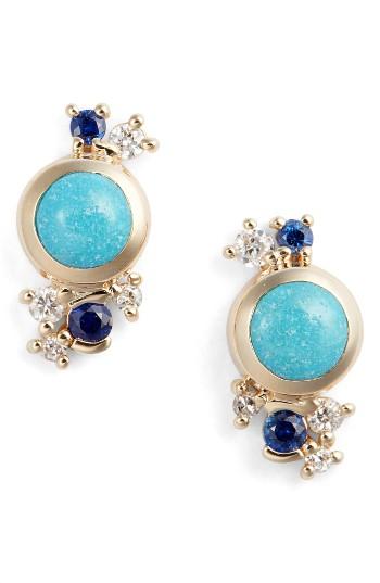 Women's Mociun Turquoise, Sapphire & Diamond Earrings (nordstrom Exclusive)