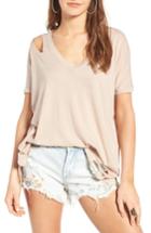 Women's Michelle By Comune Gunter Ripped Tee - Brown
