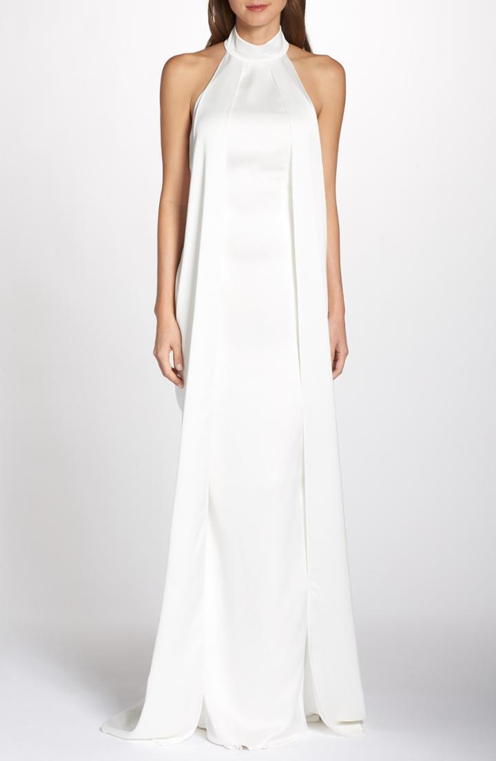 Women's Noel And Jean By Katie May Landmark Halter Wedding Dress - Ivory