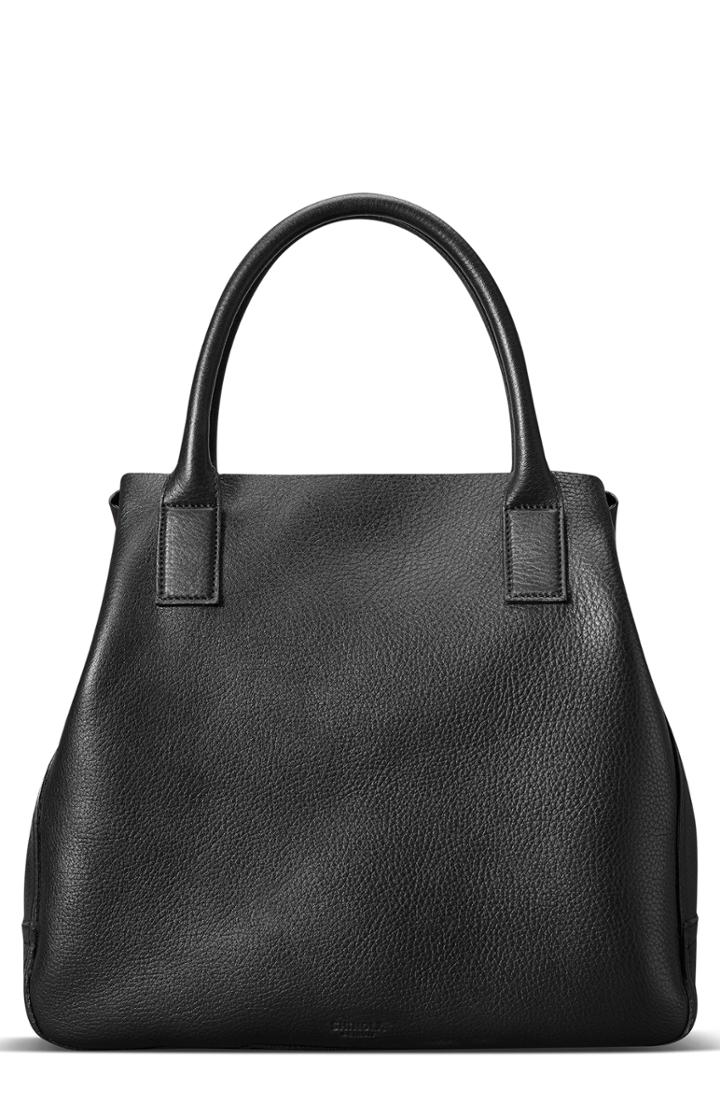 Shinola Runwell Pebbled Leather Tote - Black