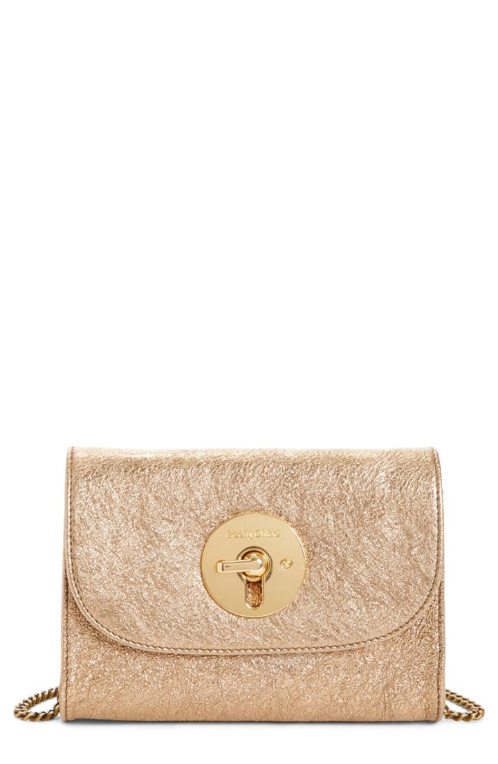See By Chloe Mini Lois Metallic Calfskin Leather Crossbody Bag -