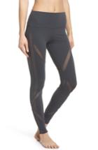 Women's Alo High Waist Mesh Inset Leggings - Grey