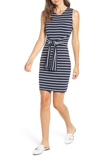 Women's Amour Vert Tie Waist Body-con Dress - Blue