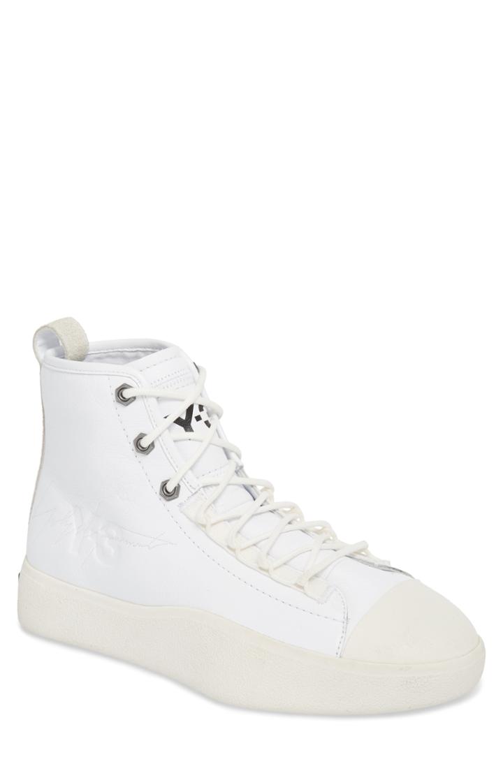 Men's Y-3 X Adidas Bashyo High Top Sneaker .5 M - White