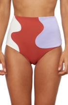Women's Mara Hoffman Lydia High Waist Bikini Bottoms - Burgundy