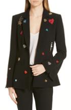 Women's Cinq A Sept Rumi Embellished Patch Blazer - Black