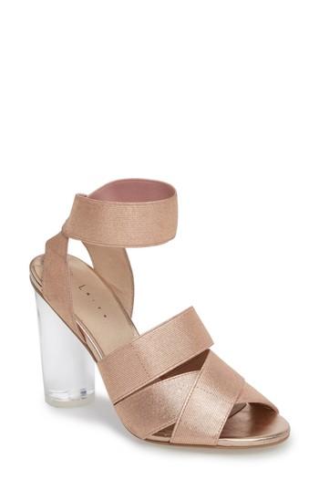 Women's Leith Caprice Column Heel Pump .5 M - Pink