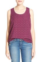 Women's Halogen Scoop Neck Woven Tank