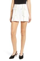 Women's Cupcakes And Cashmere Lace-up Crepe Shorts - Ivory