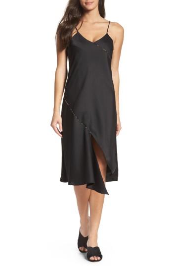 Women's Sam Edelman Midi Slipdress - Black