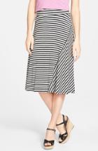 Women's Caslon A-line Knit Midi Skirt - Grey