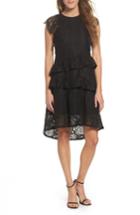Women's Foxiedox Ruffle Lace High/low Dress - Black
