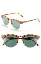Women's Smith 'questa' 49mm Cat Eye Sunglasses - Amber Tortoise/ Green