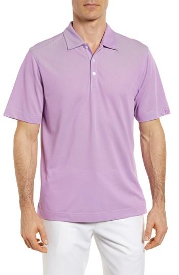 Men's Cutter & Buck 'blaine Oxford' Moisture Wicking Dry Tec Polo - Purple