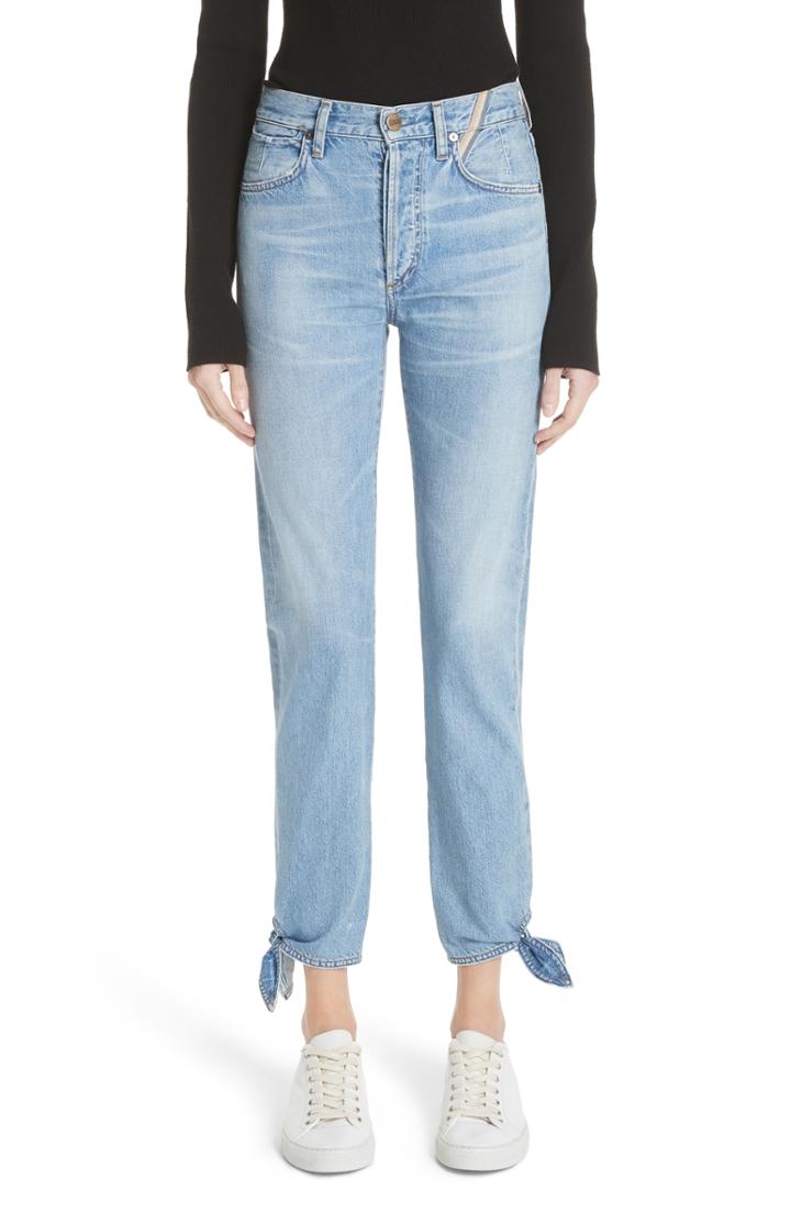 Women's Jean Atelier Hunter Ankle Tie Crop Jeans