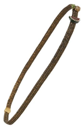 Marc Jacobs Crystal Head Wrap, Size - Metallic