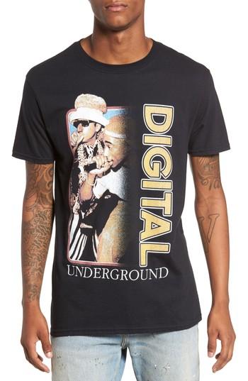 Men's The Rail Digital Underground T-shirt, Size - Black