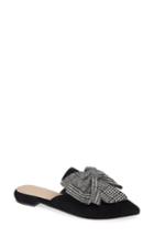 Women's Something Navy Avenue Bow Mule .5 M - Black