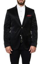 Men's Maceoo Elegance Jacquard Sport Coat (m) - Black