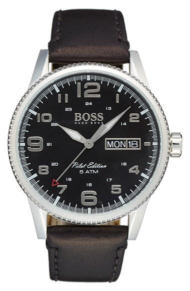 Men's Boss 'pilot' Watch, 44mm