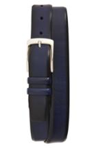 Men's Mezlan Rama Leather Belt - Blue