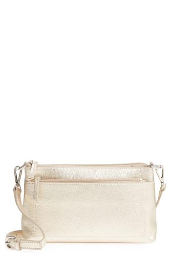 Nordstrom Brixton Convertible Leather Crossbody Bag With Pop-out Card Holder -