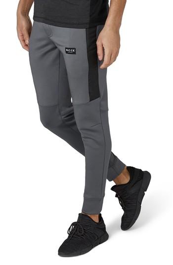 Men's Topman Nicce Hybrid Slim Fit Jogger Pants - Black