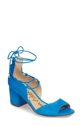 Women's Sam Edelman Serene Lace-up Sandal M - Blue