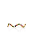 Women's Sabine Getty Baby Memphis Multistone Wave Band Ring