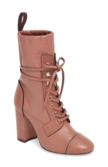 Women's Stuart Weitzman Veruka Lace-up Boot M - Pink