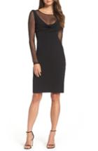 Women's Vera Wang Illusion Body-con Dress - Black