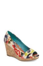 Women's Toms Stella Wedge Pump .5 M - Red