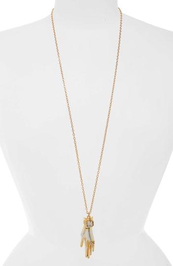 Women's Oscar De La Renta Hand Pendant Necklace