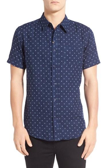 Men's Imperial Motion 'doubles' Print Short Sleeve Woven Shirt