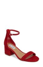 Women's Steve Madden Irenee Ankle Strap Sandal .5 M - Red