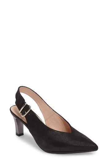 Women's Hispanitas Honey Pointy Toe Slingback Pump .5us / 36eu - Black