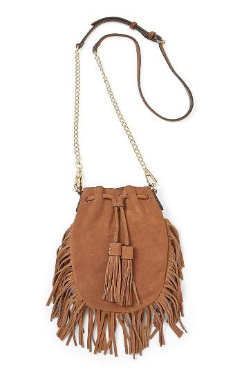 Rebecca Minkoff Fallen Suede Phone Crossbody Bag -