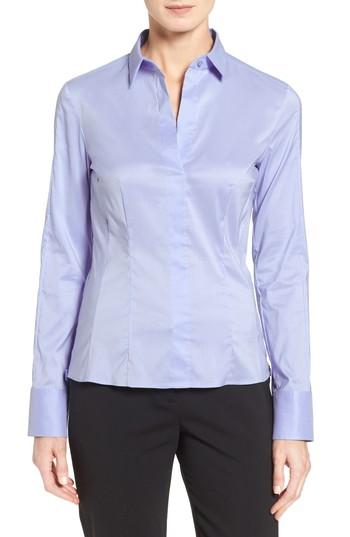 Women's Boss Bashina Stretch Poplin Blouse
