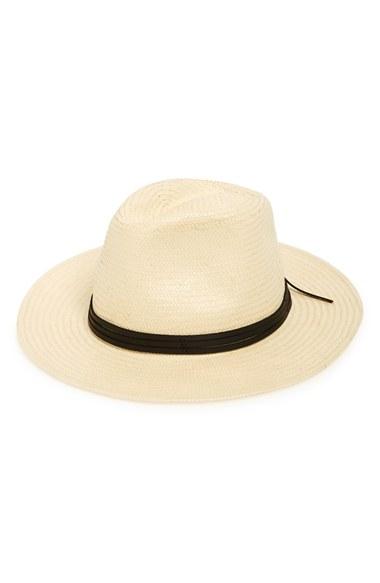 Women's Brixton 'pacific' Straw Fedora - Beige